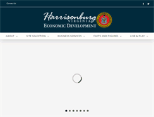 Tablet Screenshot of harrisonburgdevelopment.com